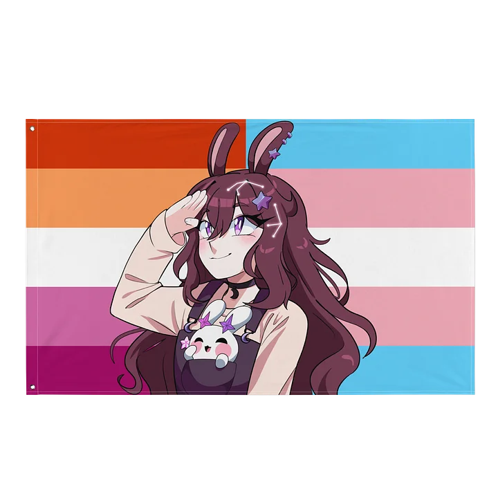 Trans Lesbian Pride Flag - featuring Yuwuna! product image (1)