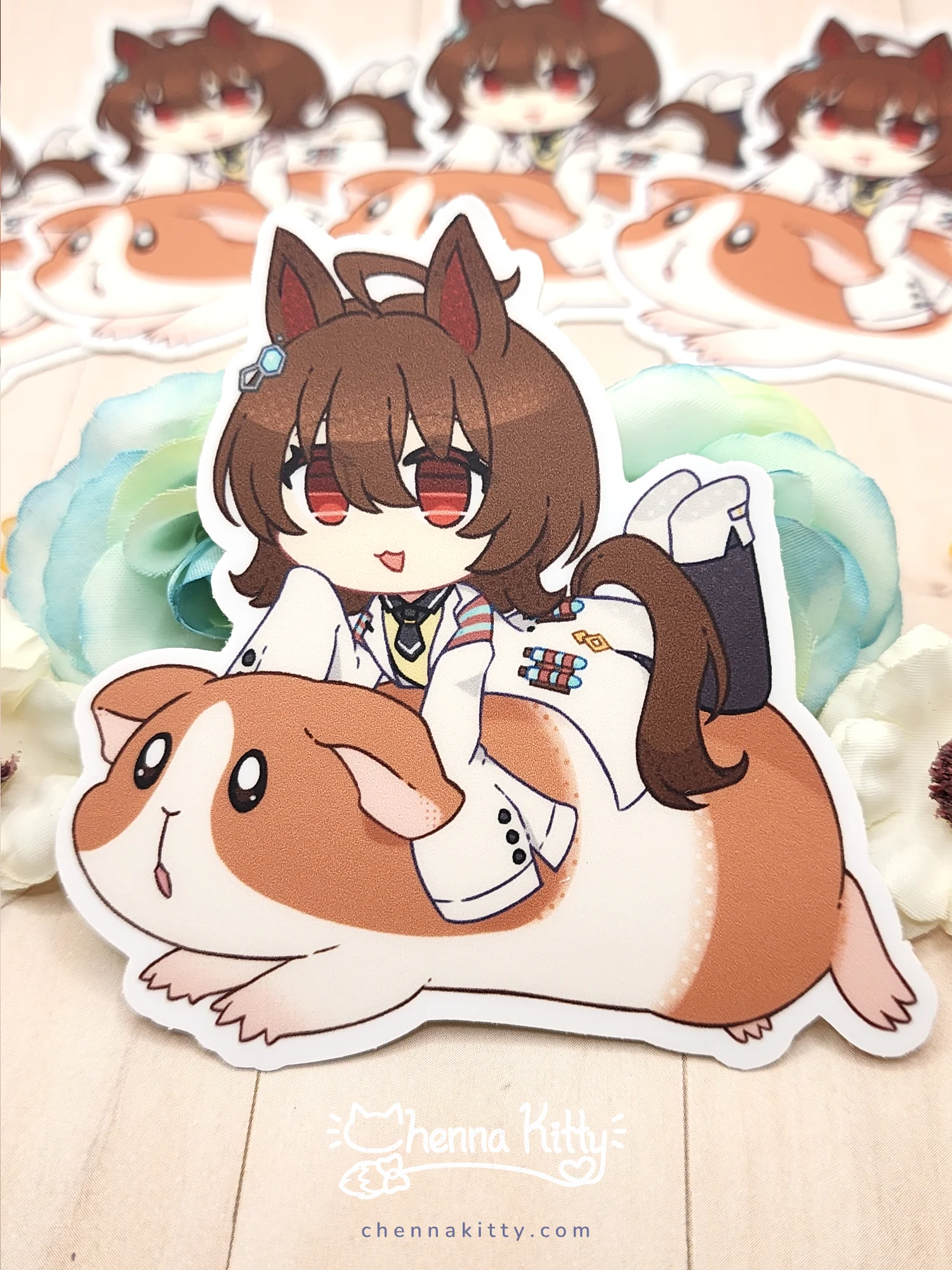Agnes Tachyon and Guinea Pig - Umamusume Vinyl Sticker product image (1)