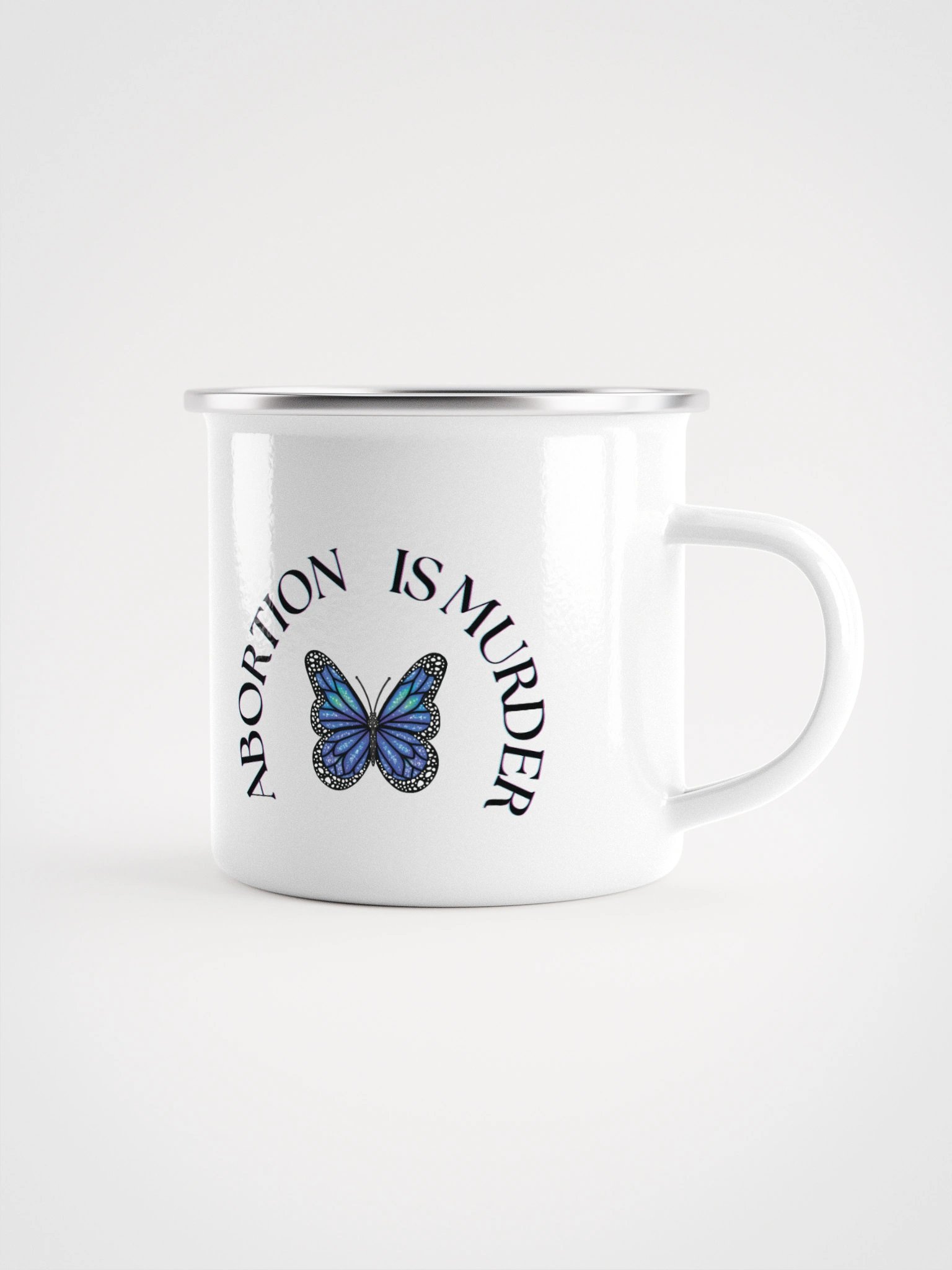 Abortion Is Murder Enamel Mug product image (1)