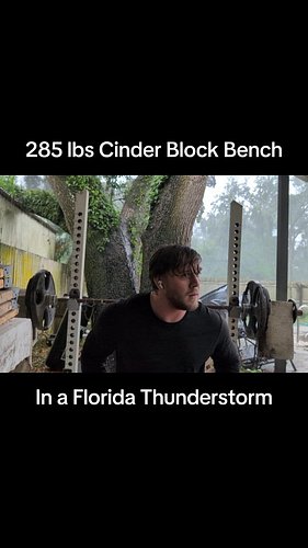 Workout in a Thunderstorm ⛈️ 
.
Tags: #gym #HomeFitness #diy #homegym #homeworkouts #strongman #diygymequipment #diy #nopainn...