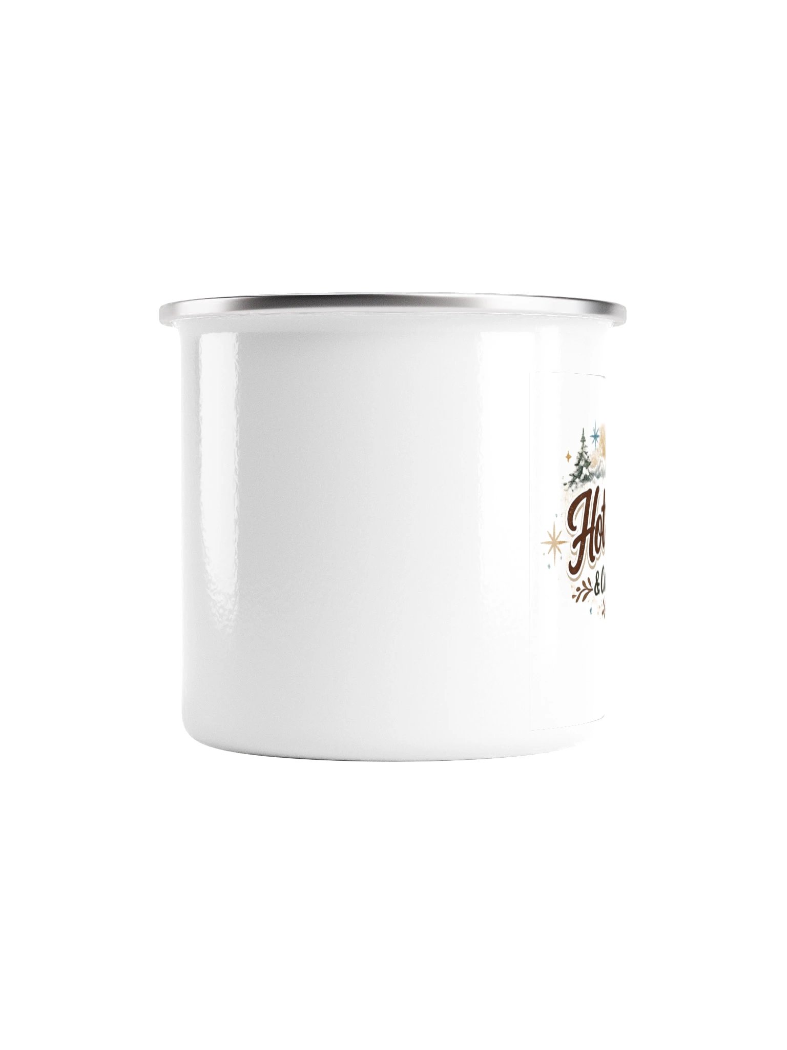 Hot Cocoa & Cozy Nights Enamel Camp Mug | Left-Handed Edition product image (2)