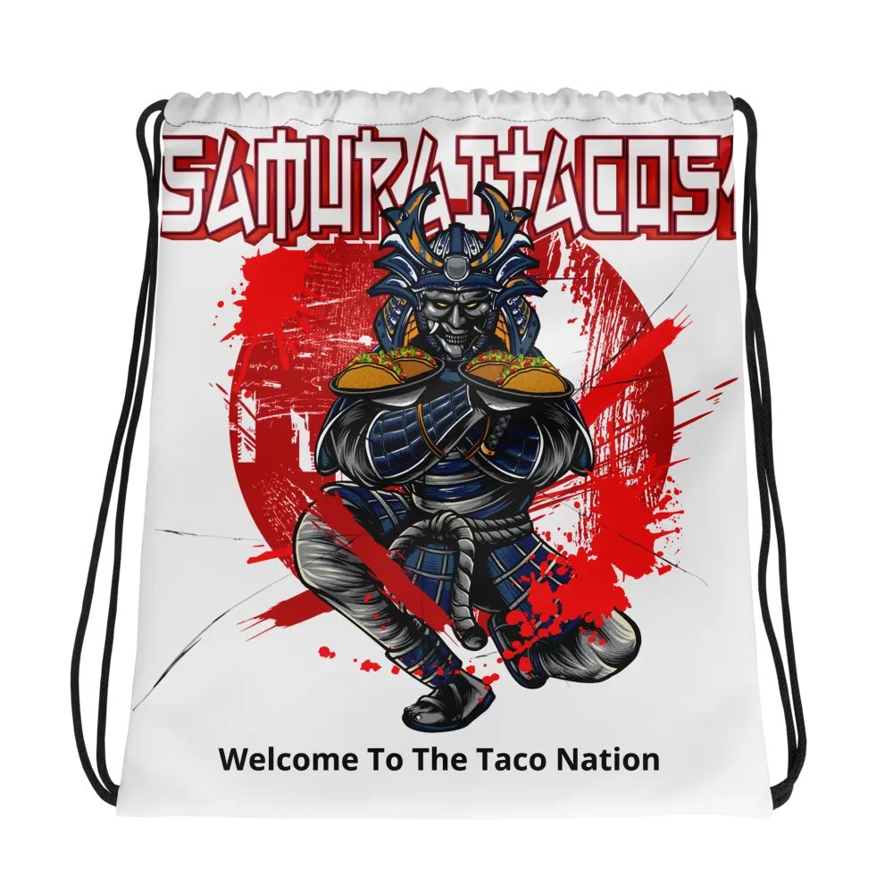 Samurai Tacos1 All-Over Drawstring Bag product image (1)