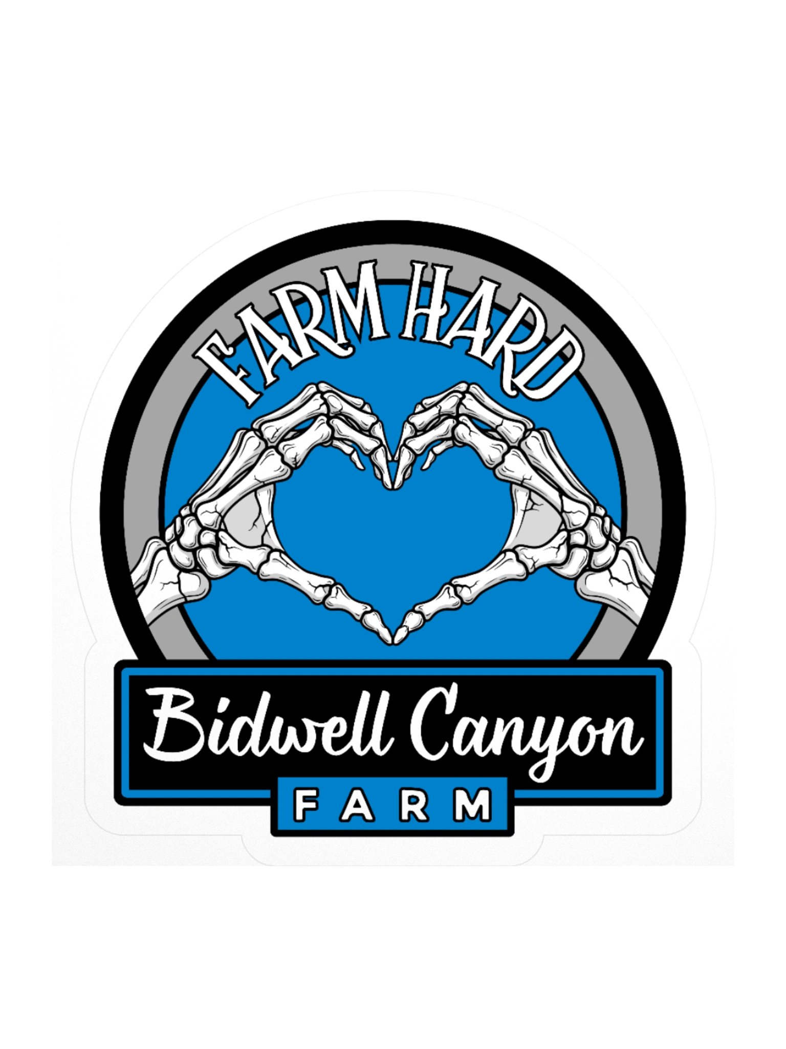BCF Farm Hard Bones Sticker Blue product image (1)