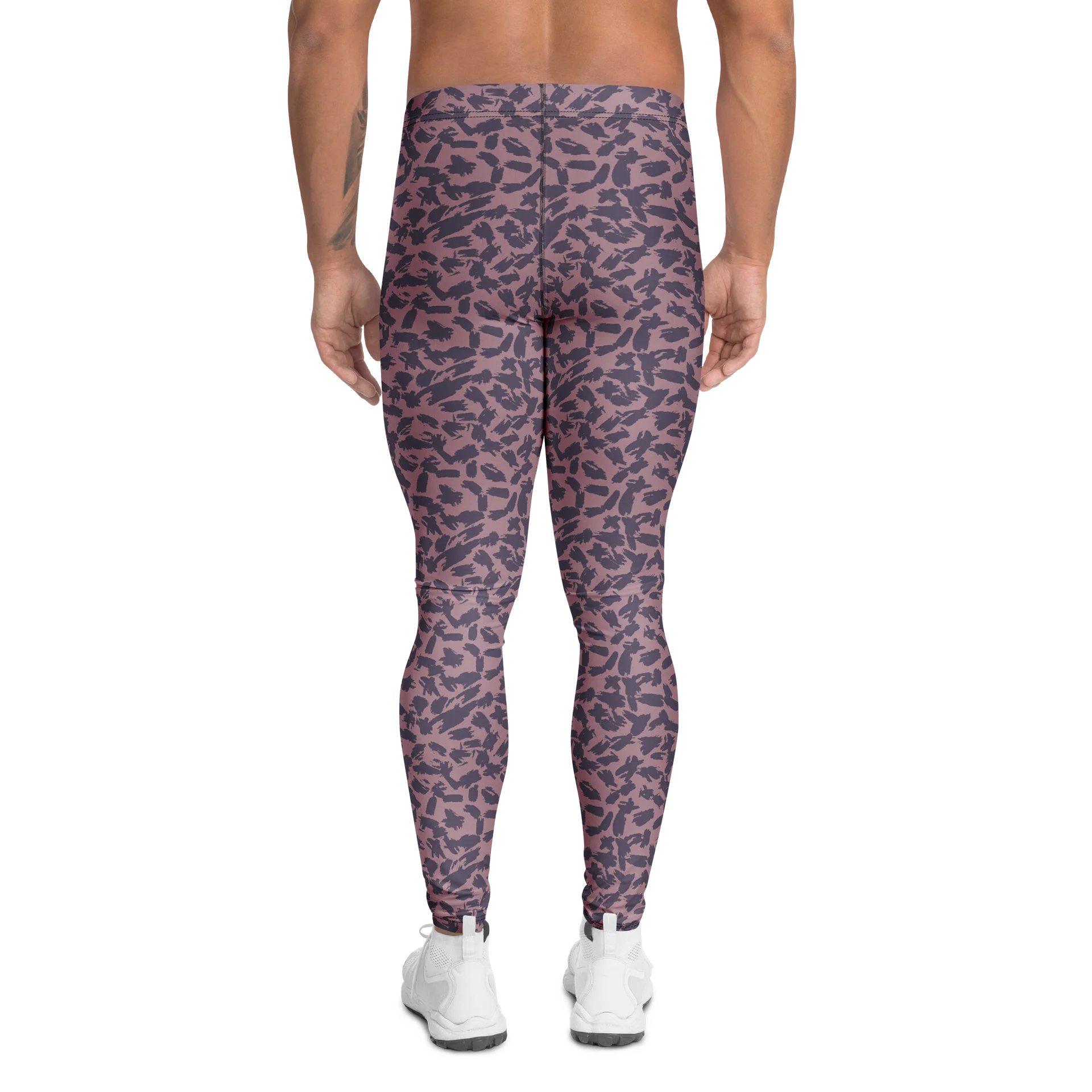 Vintage Abstract Brush Strokes Men's Leggings product image (2)
