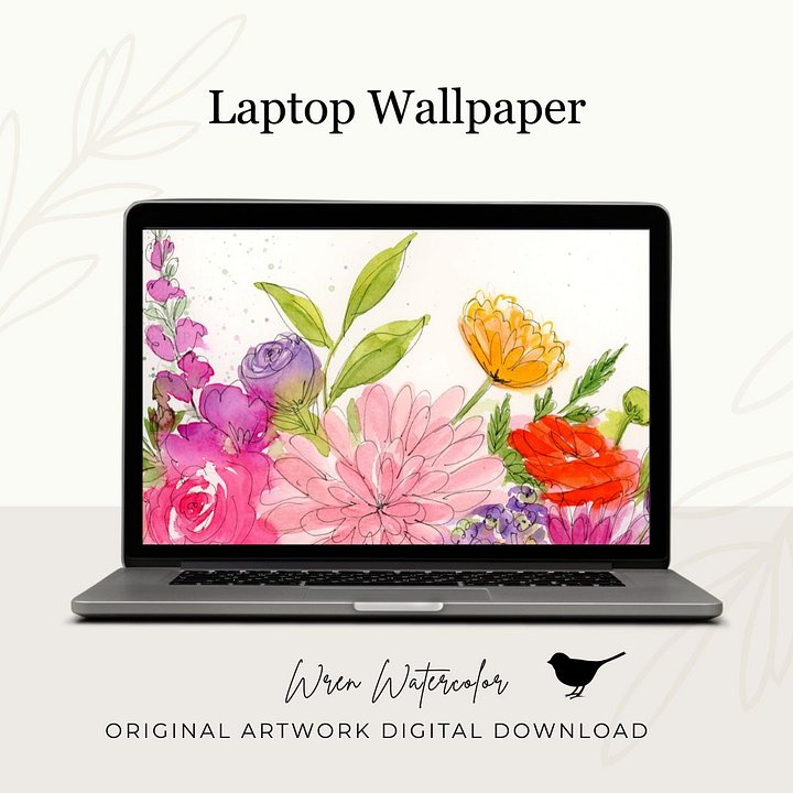 Vintage Watercolor Digital Wallpaper Bundle product image (2)