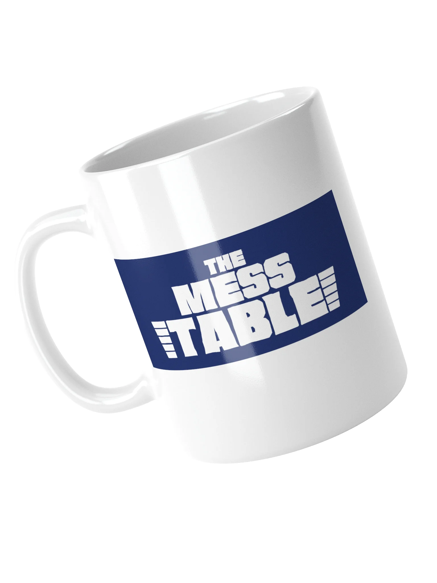 White Mug with Blue/White TMT Banner product image (11)