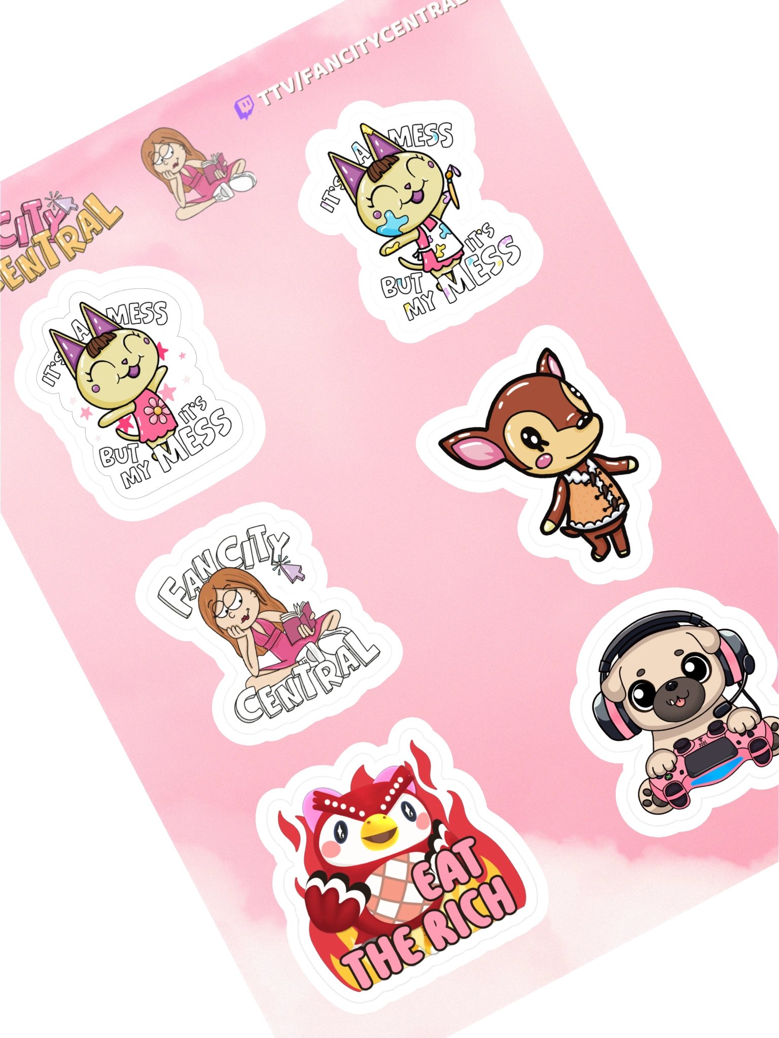 Fancity Central Summer Sticker Sheet 2026 product image (1)
