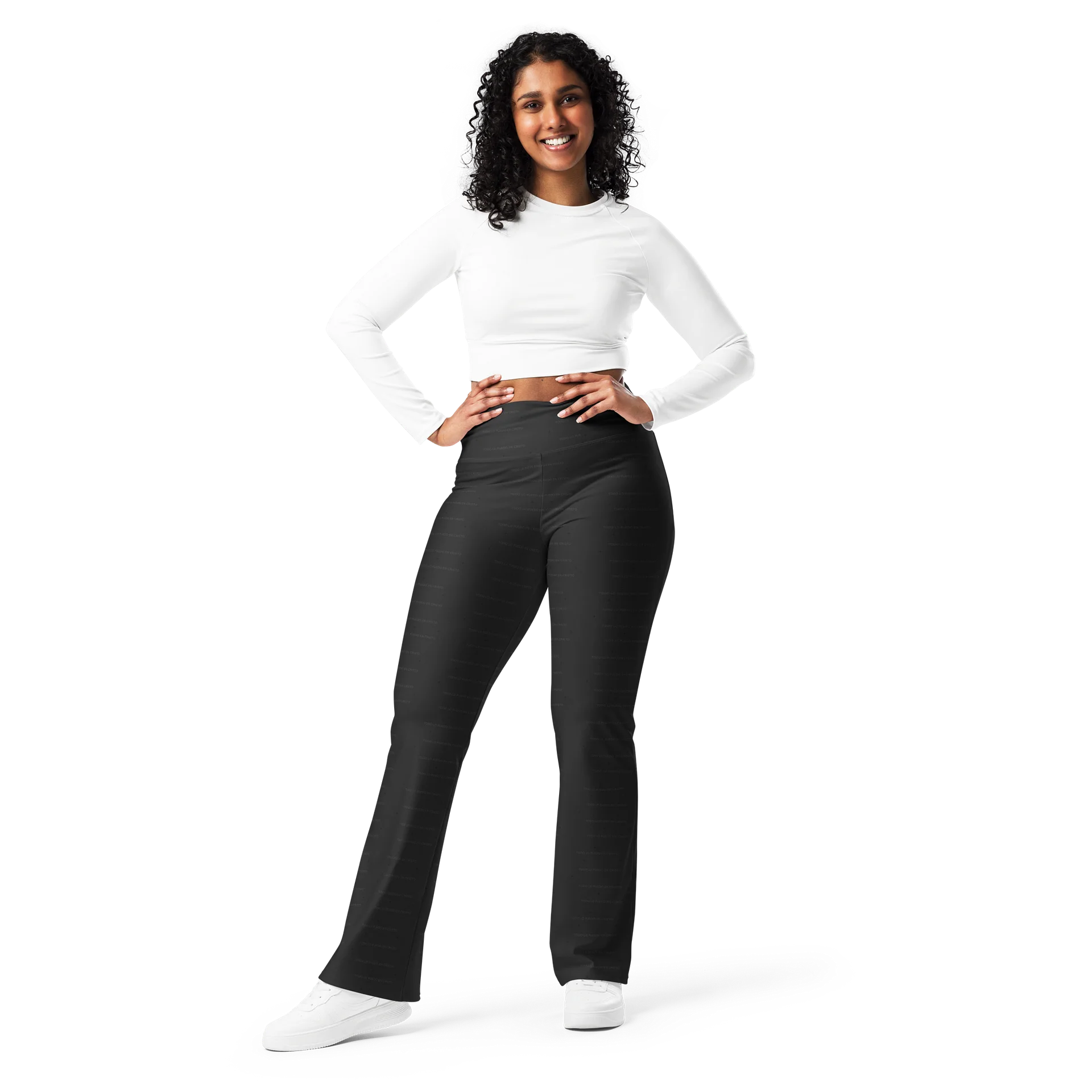 Flare Leggings — Women Who Lift (Black) product image (7)