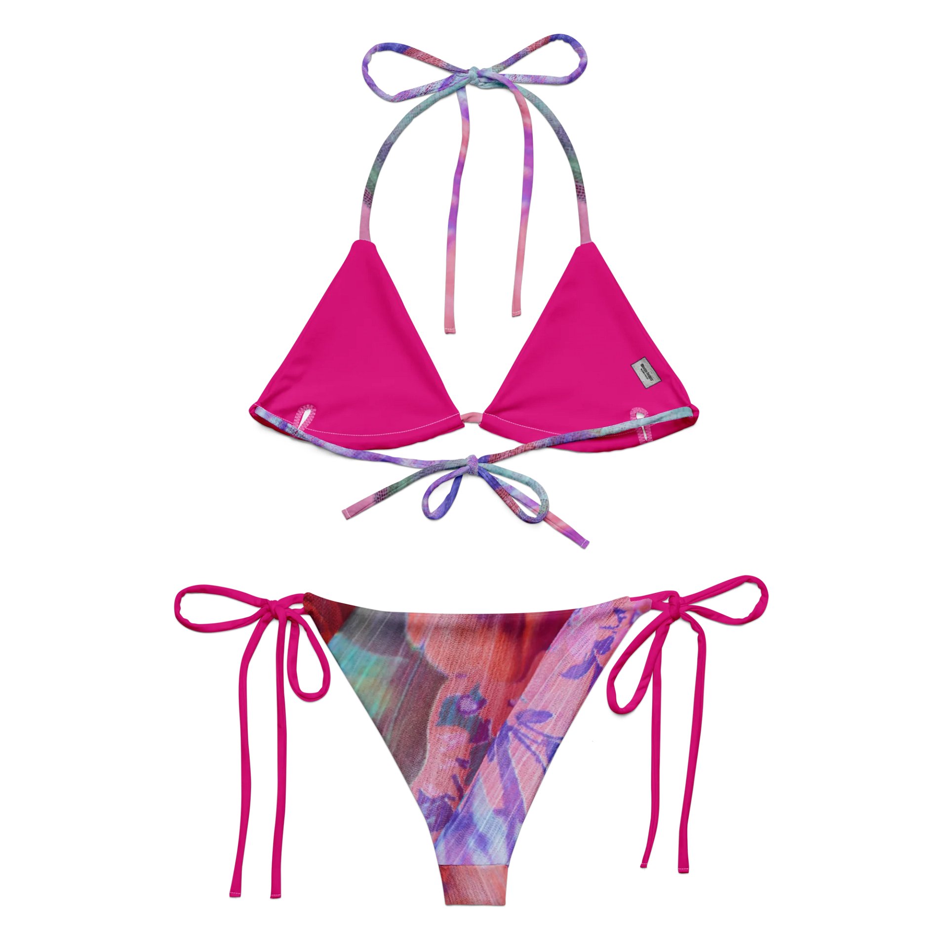 Paradise Breeze String Bikini in Violet Red Color product image (2)