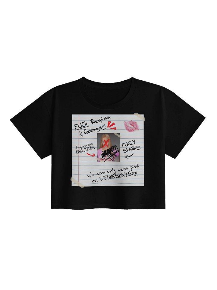 Mean Girls Gretchen's Burn Book Crop Top product image (1)