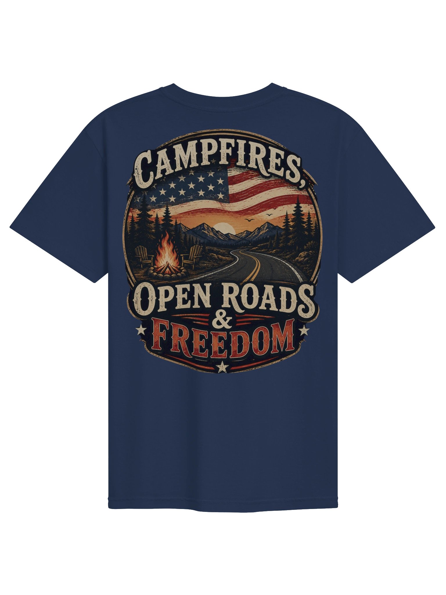 Campfires, Open Roads & Freedom Tee 🇺🇸🏕️ product image (15)