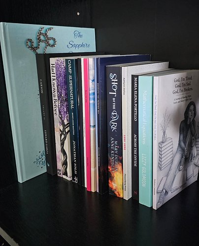 Made this part of my bookshelf the 