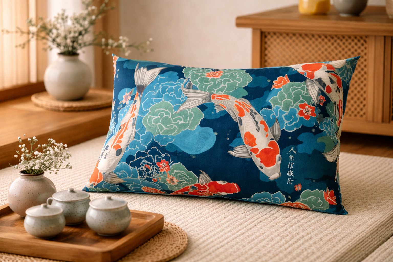 Koi Journey Cushion Cover product image (9)