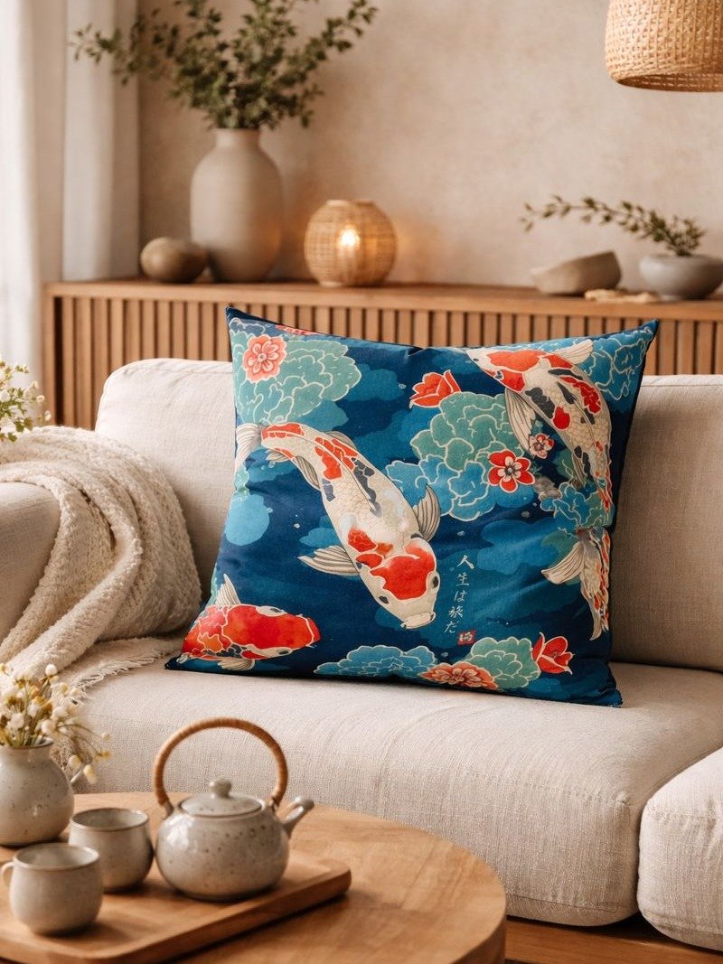 Koi Journey Cushion Cover product image (10)