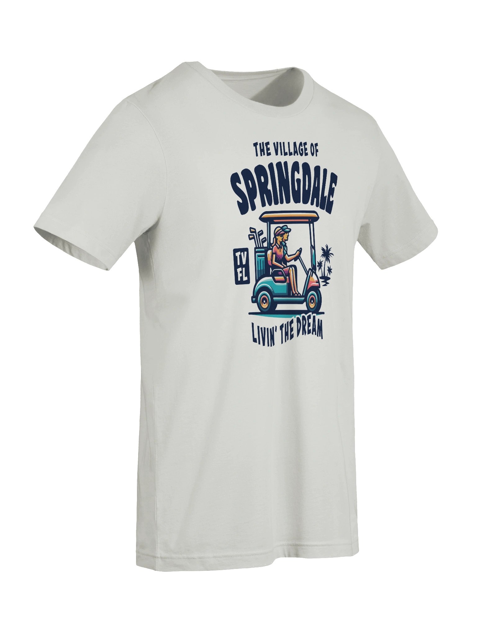 The Village of Springdale TV FL Golf Cart Design T-Shirt product image (73)