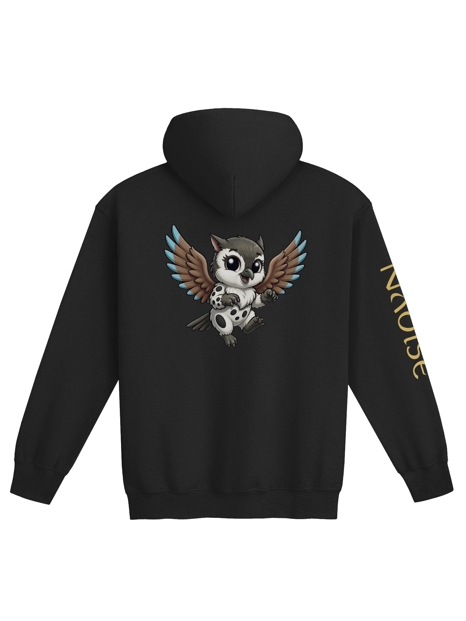 Naoise the Chickadee-Hamster Gryphon | Mythically Meabh Zip-Up Hoodie product image (2)