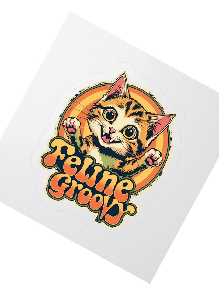 Feline Groovy Kitten Sticker product image (2)