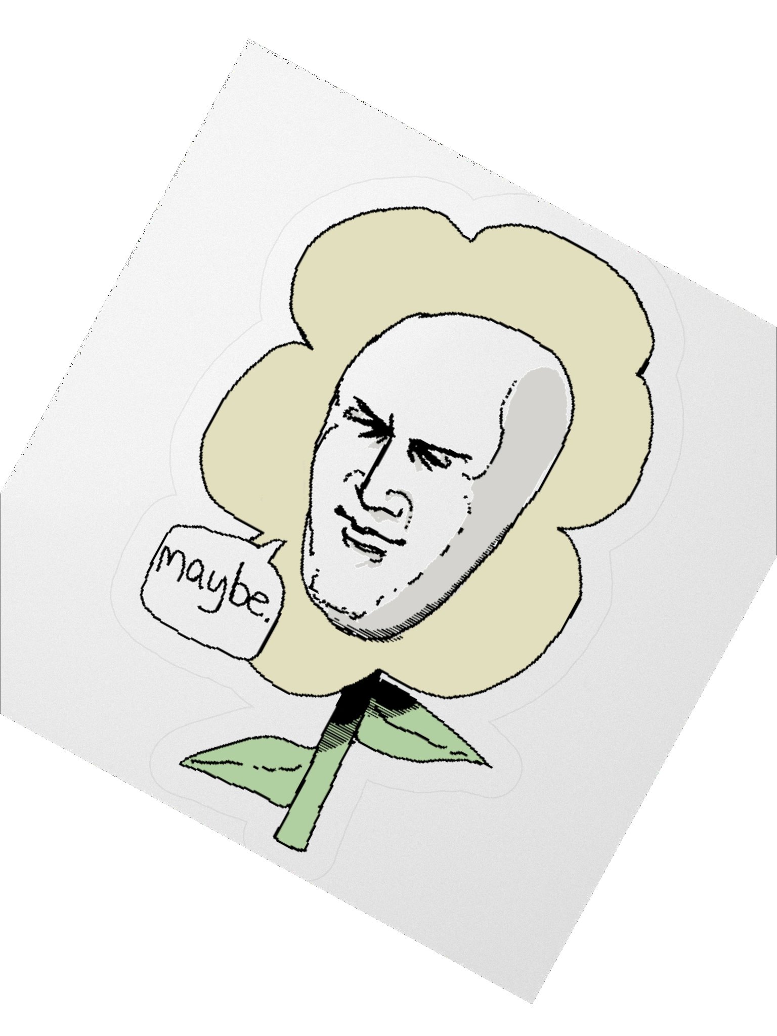 Maybe Flower Sticker product image (6)