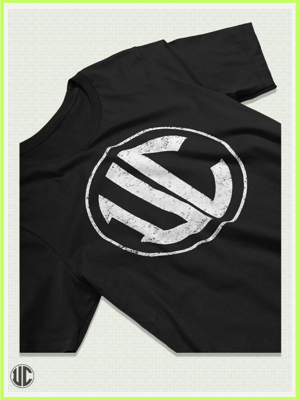 UnkoCon Distressed White Logo T-Shirt – Classic UC Street Mark product image (2)