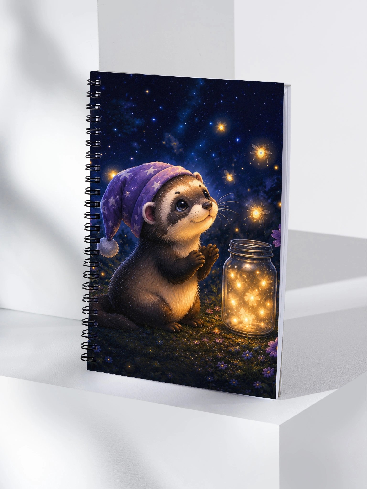 Firefly Wishes Spiral Notebook | Magical Ferret Journal product image (4)