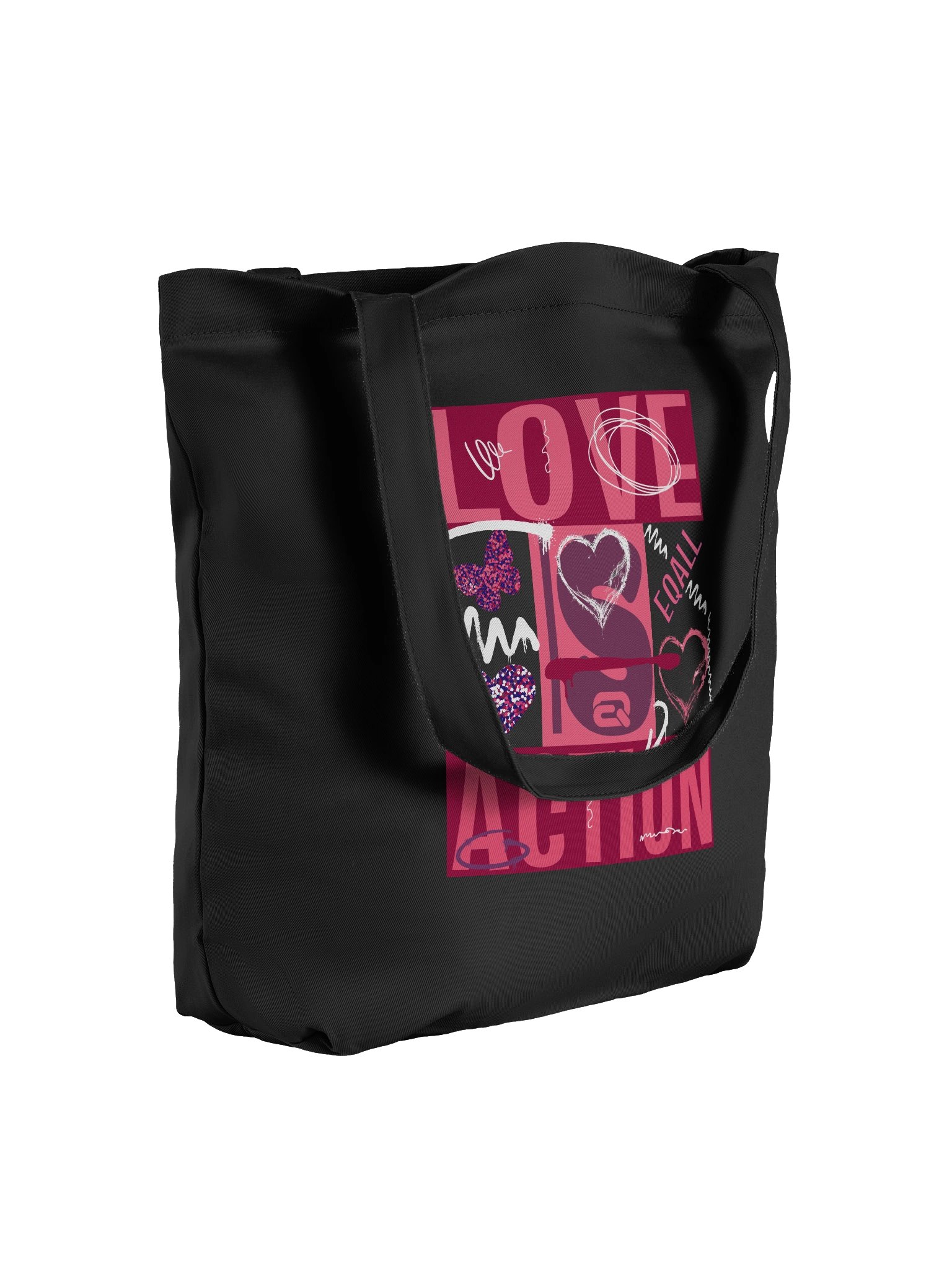 Love is Action! ECO Tote-bag by EQALL® Originals_Pop Red product image (3)