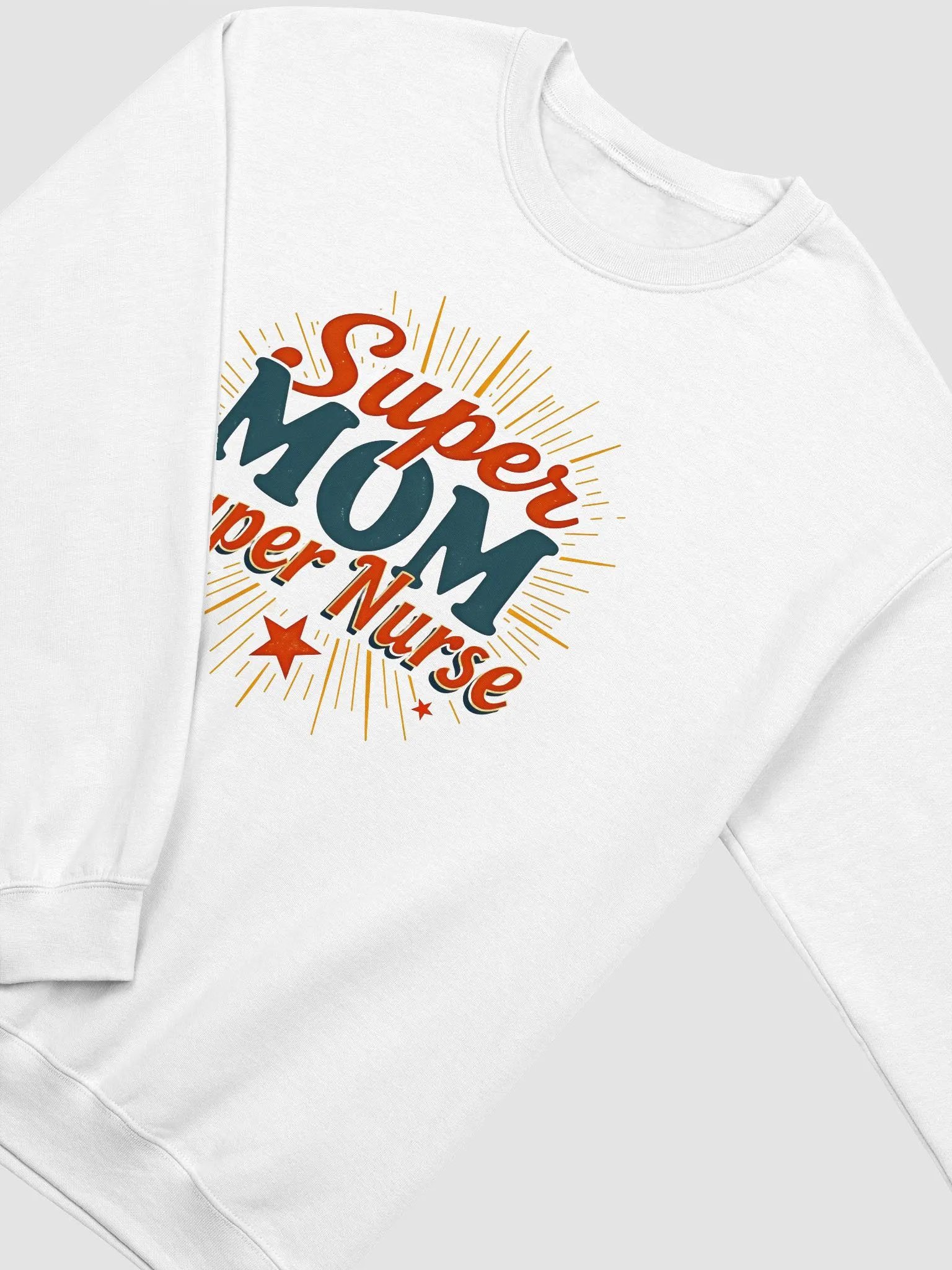 Super Mom Super Nurse Celebration Crewneck Sweatshirt product image (14)