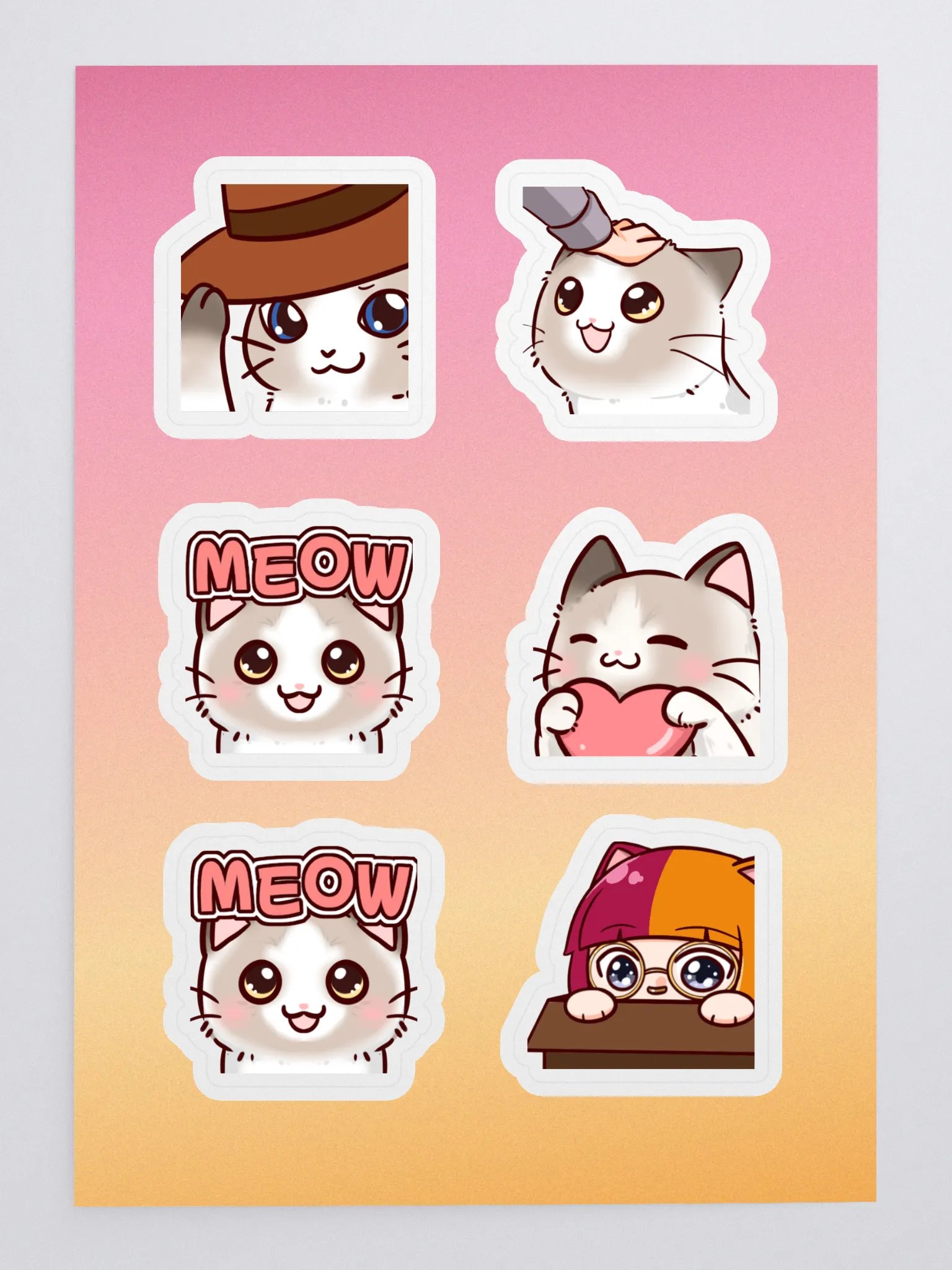 Sticker Set 4: Cat Pack product image (3)