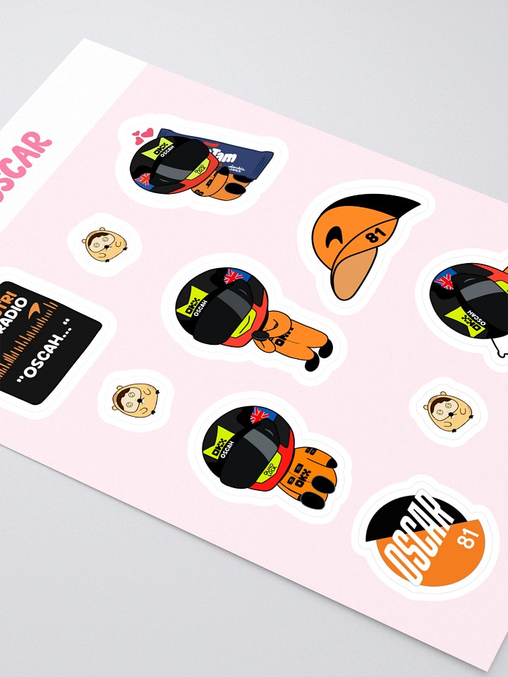Oscar Piastri - Sticker Sheet product image (2)