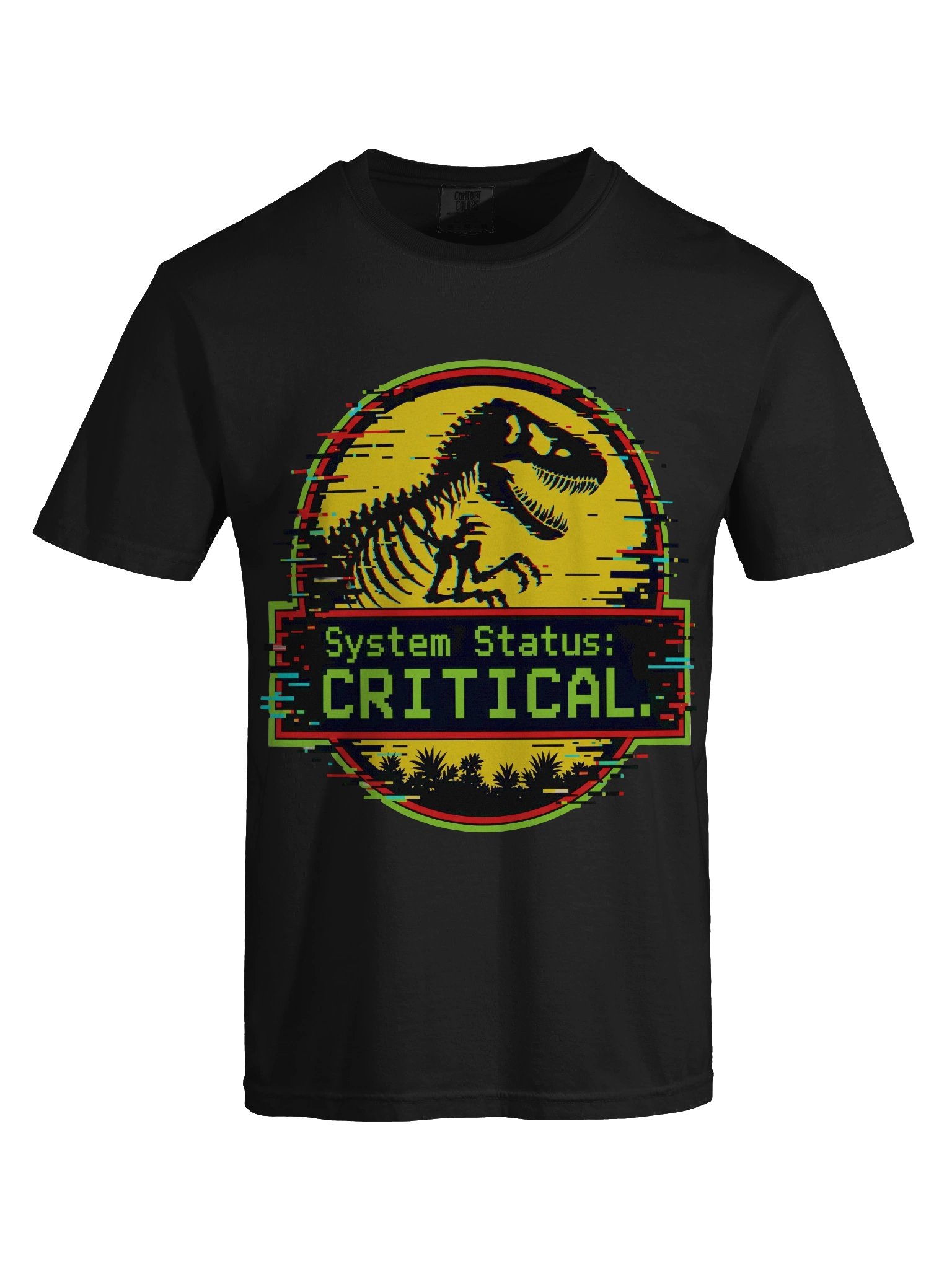 System Status: Critical — Retro Dino Glitch Tee product image (55)