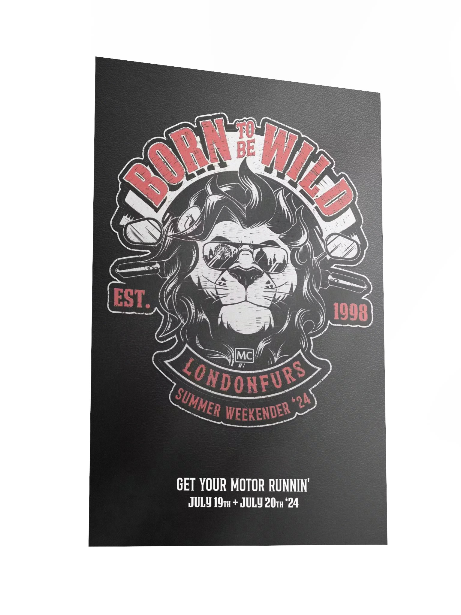 LondonFurs Summer Weekender '24 - Born to be Wild Crest - Poster product image (2)