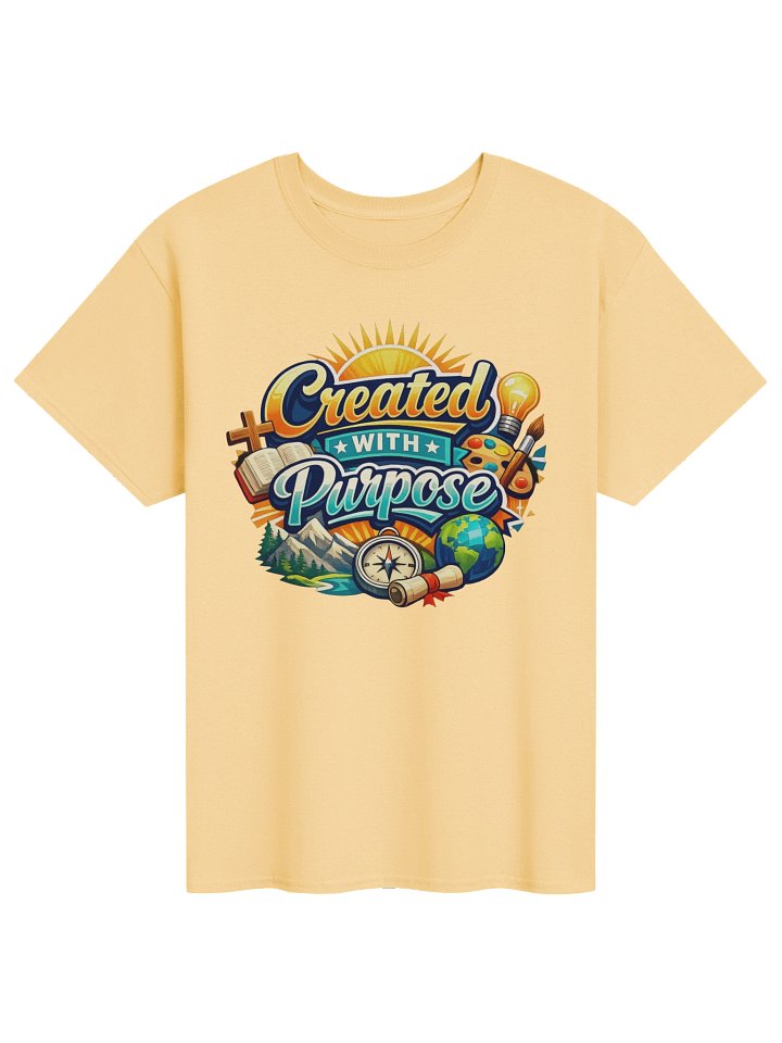 Created with Purpose – Christian Inspirational Graphic T-Shirt product image (71)
