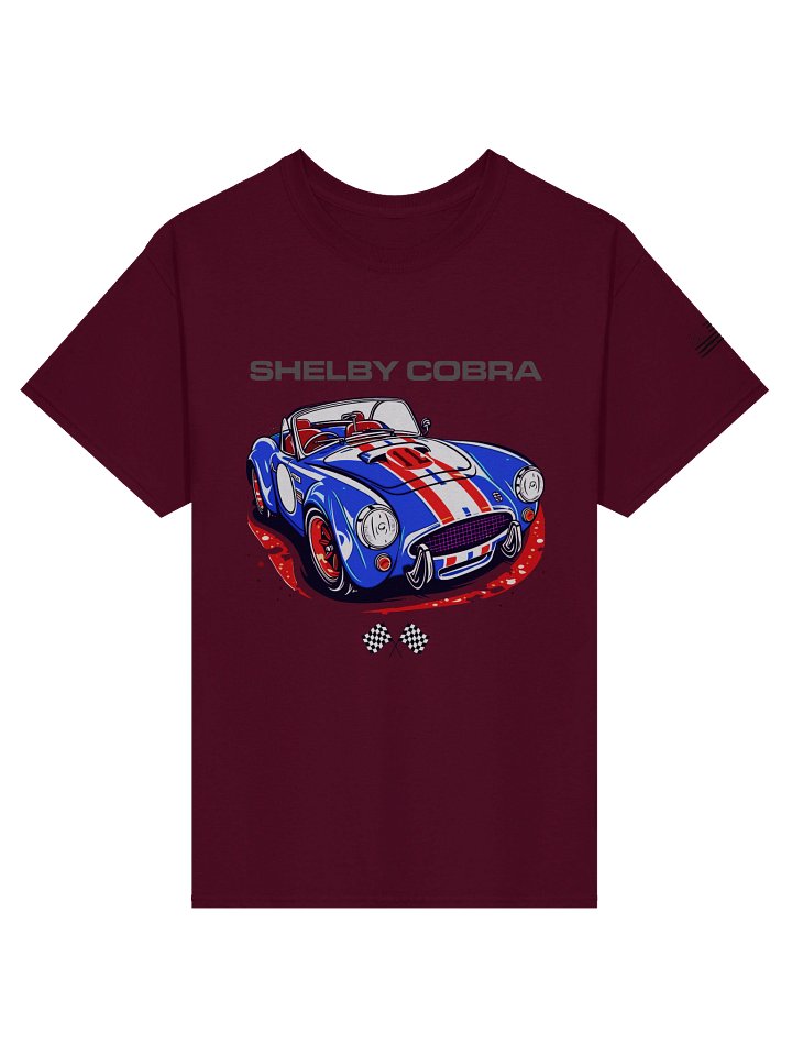 Retro Shelby Cobra Racer Illustrated Heavyweight Gildan T Shirt product image (2)