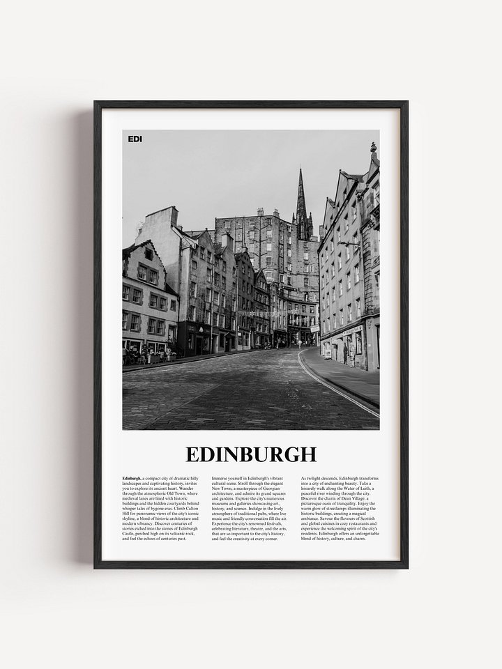 Edinburgh 03 Newspaper Poster product image (1)