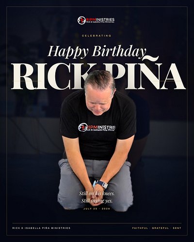 This is from our team (I am very thankful for another year of life):

HAPPY BIRTHDAY TO OUR VISIONARY.

Most people see the p...