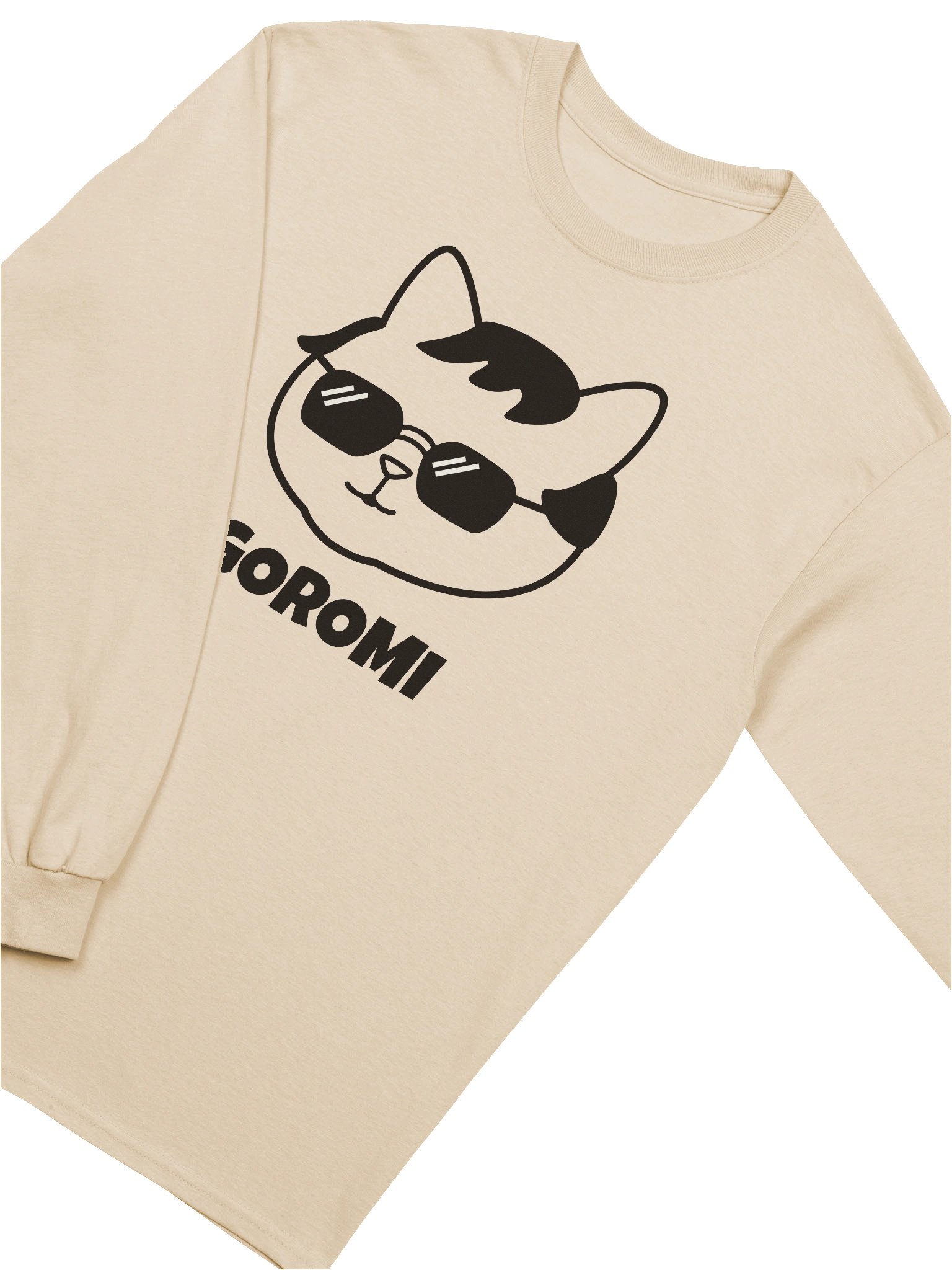 Goromi the Cat in Wig - Unisex Adult Long Sleeve T-shirt product image (3)