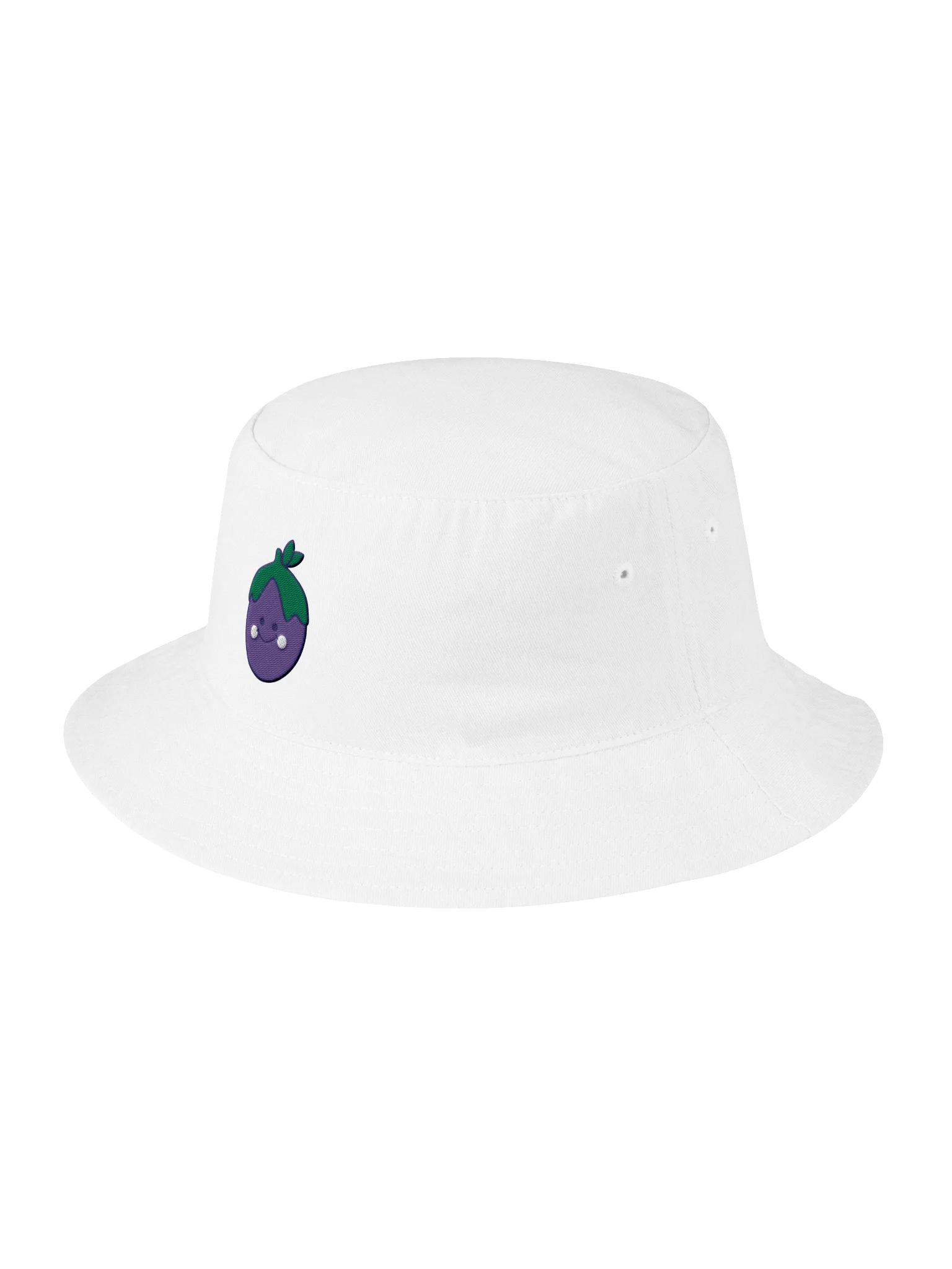Smiling Eggplant Kawaii Bucket Hat product image (3)