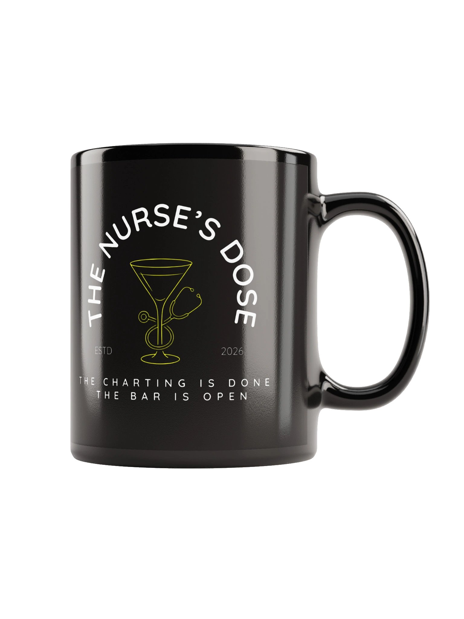 Nurse's Dose Cocktails Official Black Mug product image (2)
