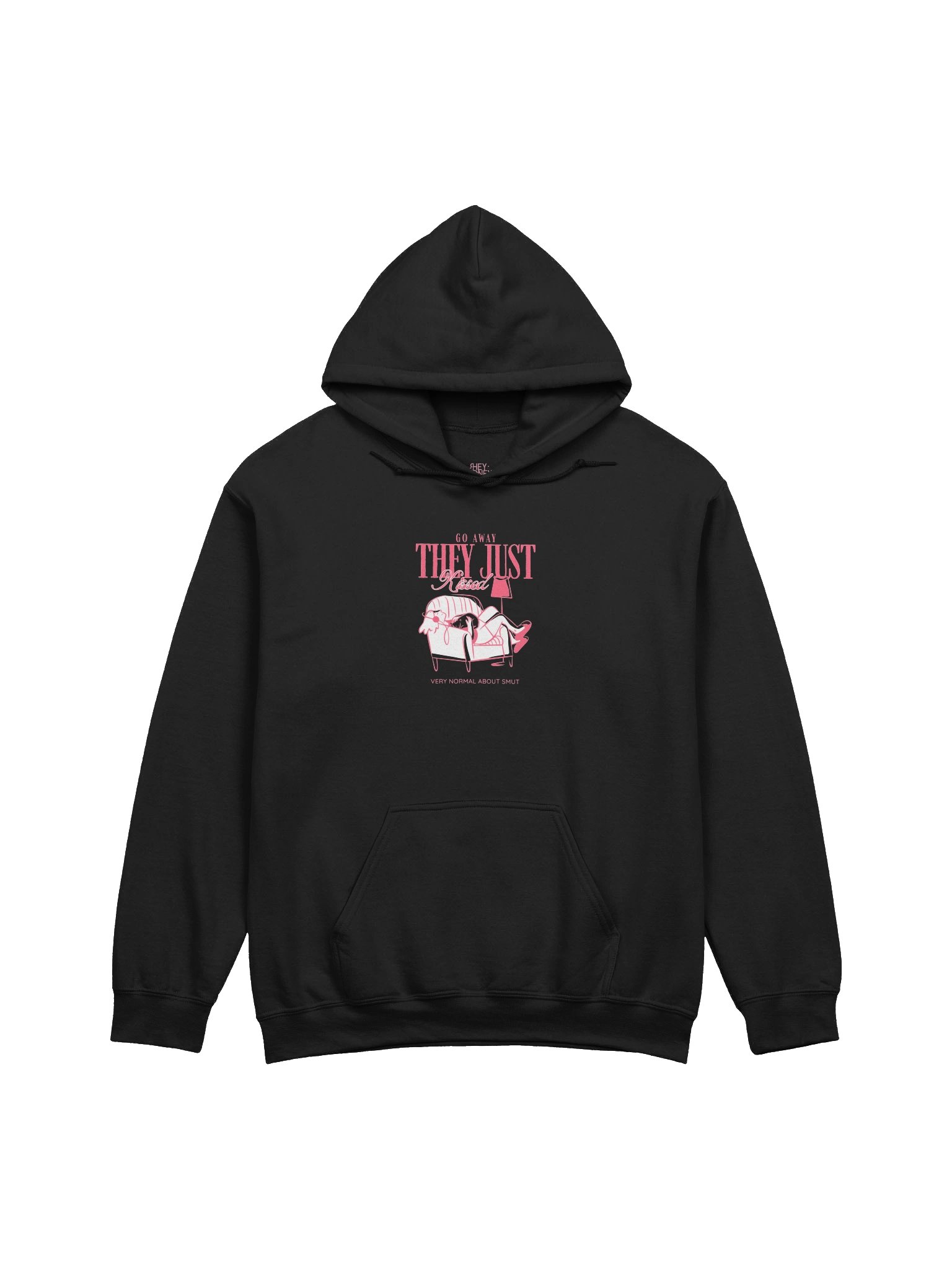 go away, they just kissed audiobook hoodie product image (1)