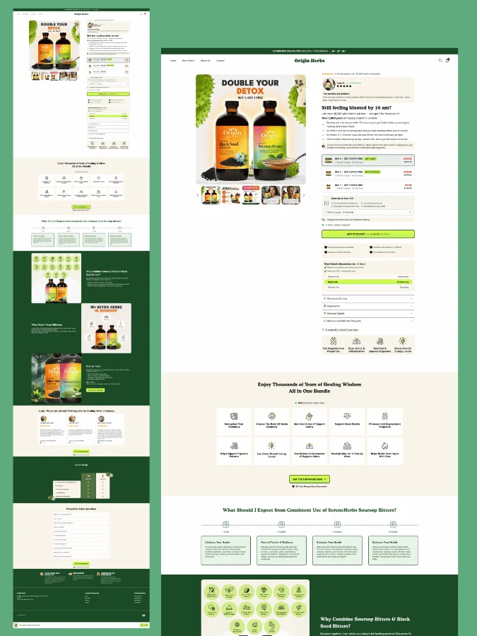 CRO Optimized Product Page for Supplement Brands | GemPages Template product image (1)
