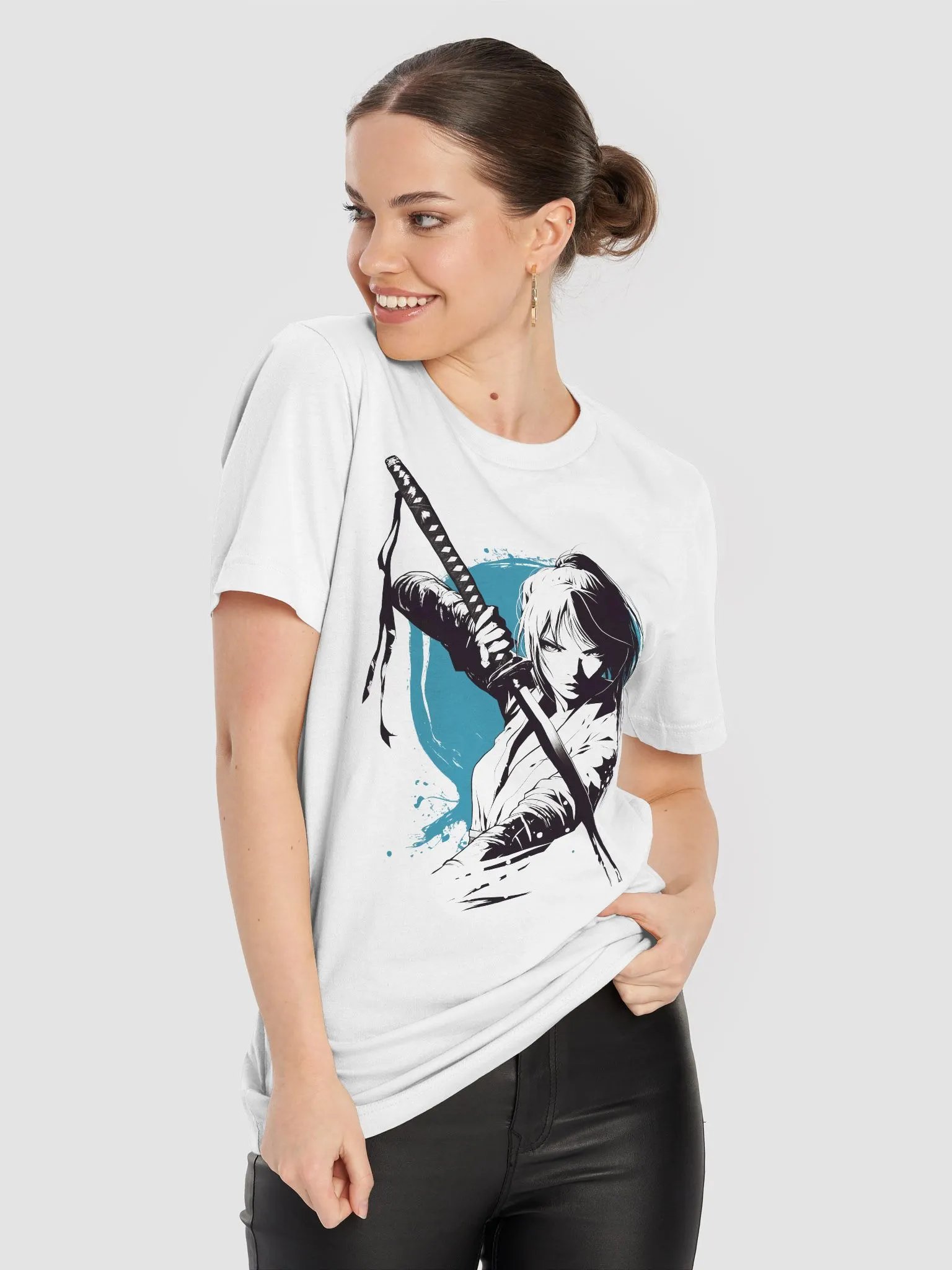 Female Warrior Katana T-shirt product image (2)