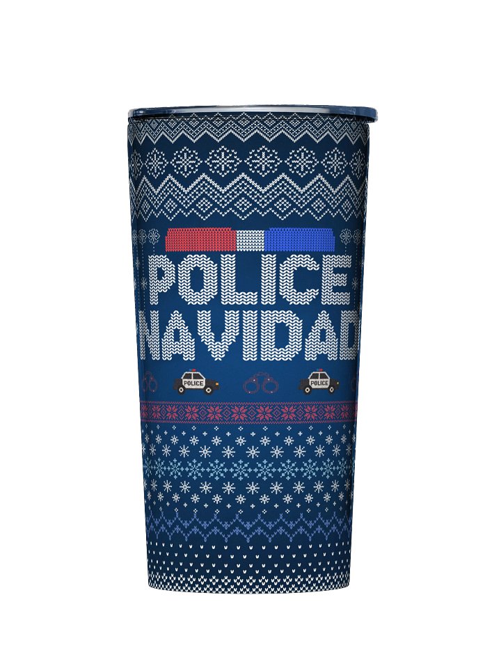 Police Navidad 20oz Stainless Steel Tumbler product image (1)