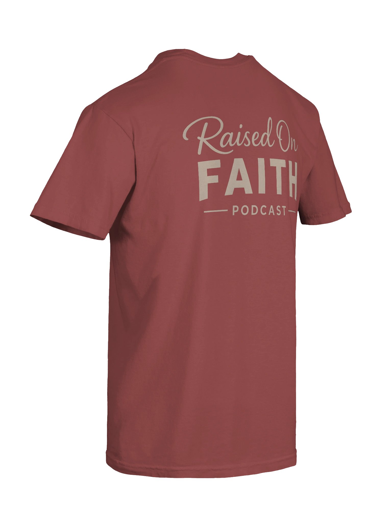 Raised on Faith Tee - Brick/Cream product image (8)