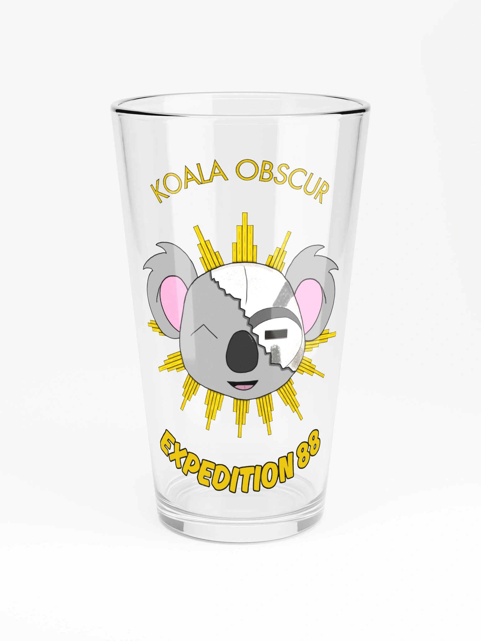 Koala Obscur: Expedition 88 pint glass product image (3)