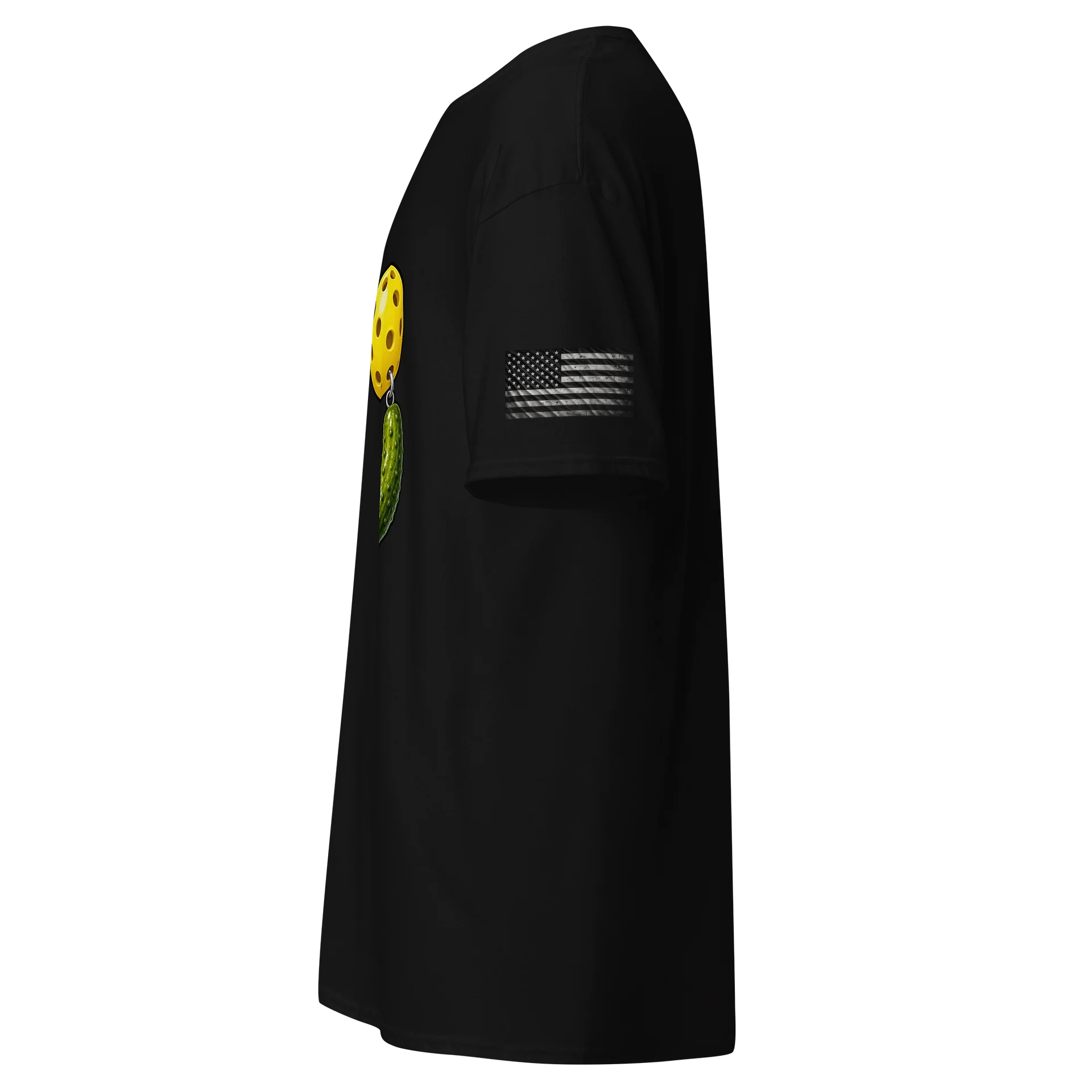 Gildan unisex pickle ball black shirt product image (4)