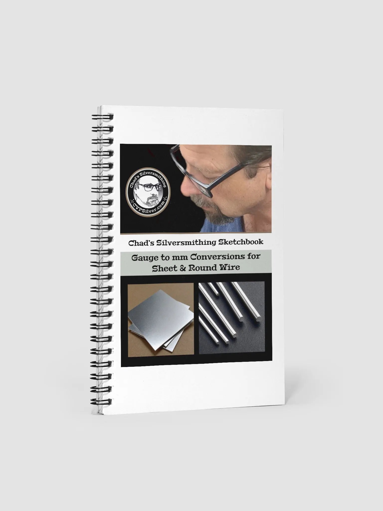 Silversmithing Sketchbook (blank) with Gauge Conversions product image (1)