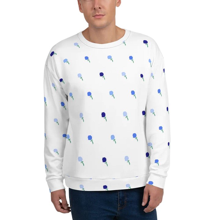 Blue Rose Patterned Sweatshirt product image (2)