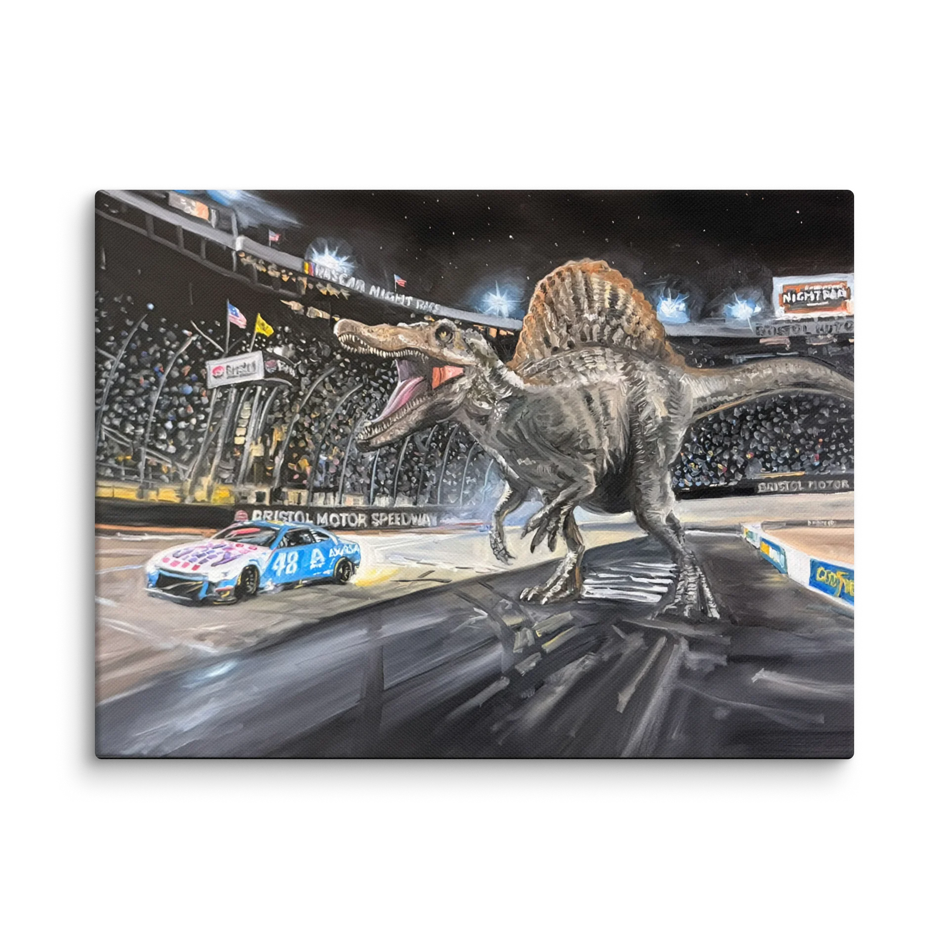 Race Night with Spinosaurus -Giclee Canvas product image (1)