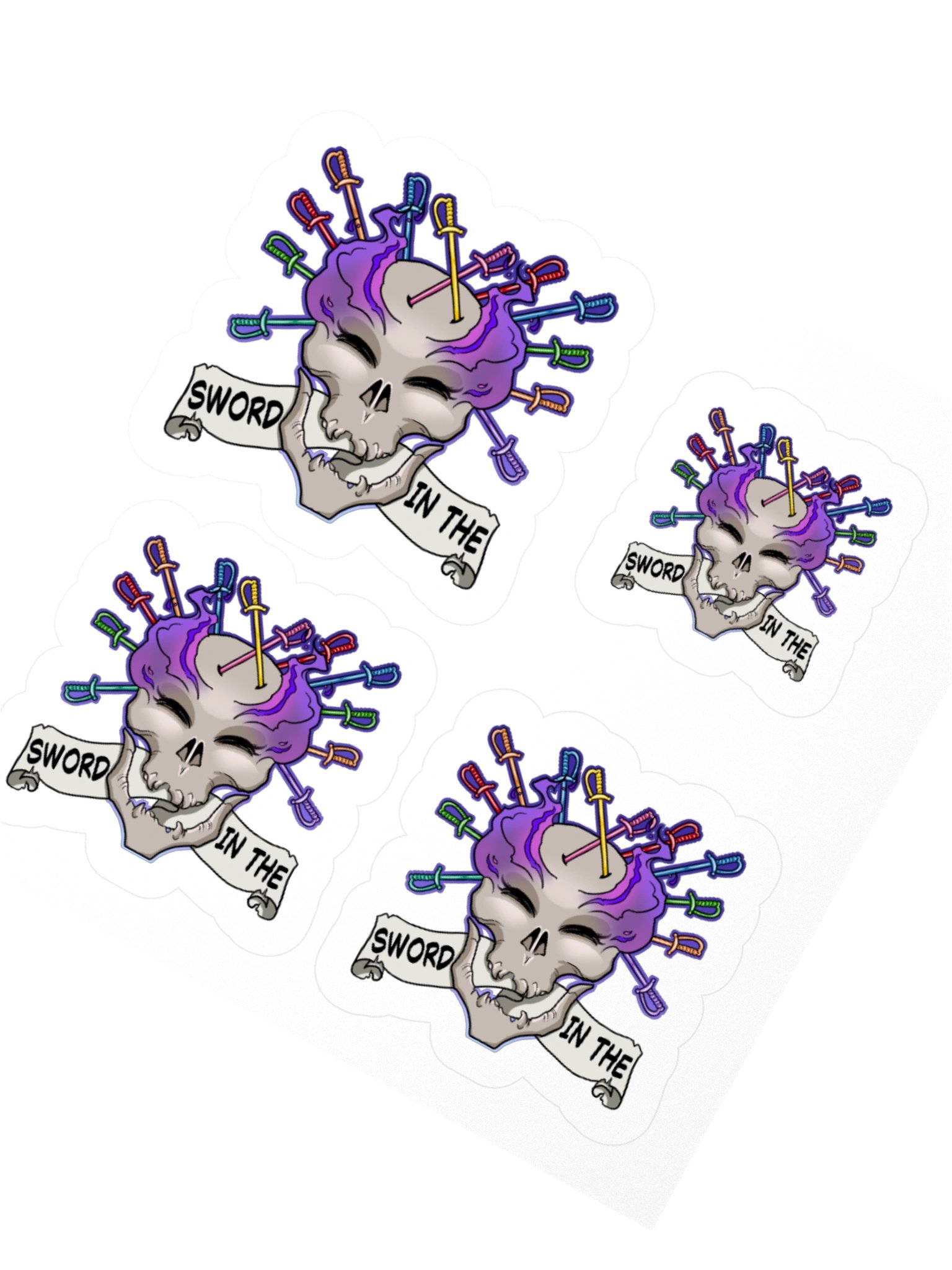 Sword Skully - Sticker Sheet product image (2)