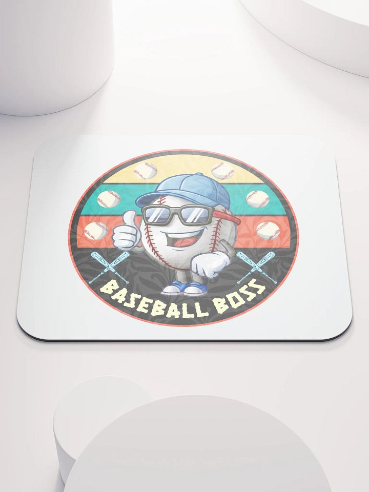 Baseball Boss Thumbs-Up Mouse Pad product image (1)