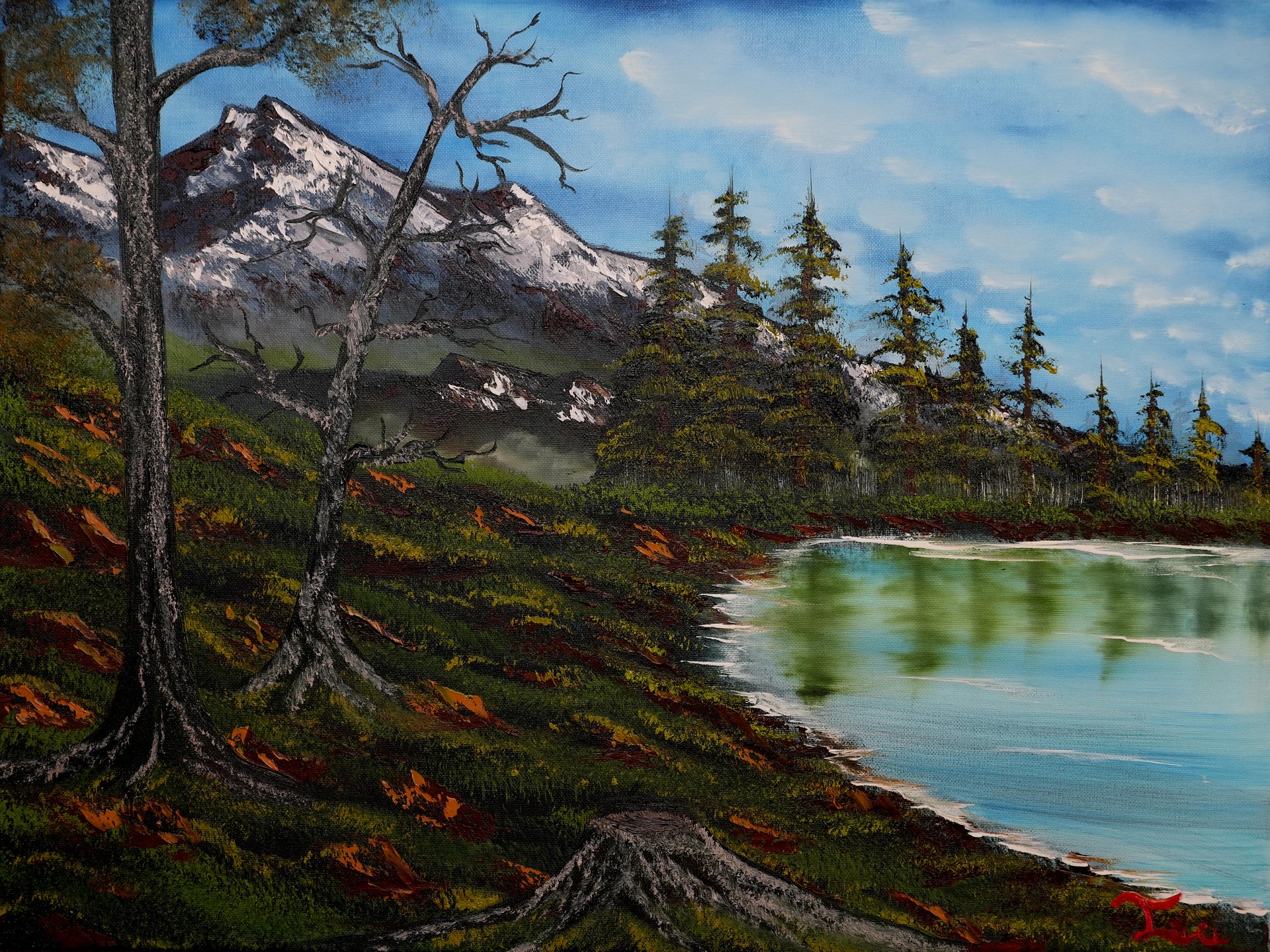 The Lakes Edge (Original) 18x24 Canvas product image (1)